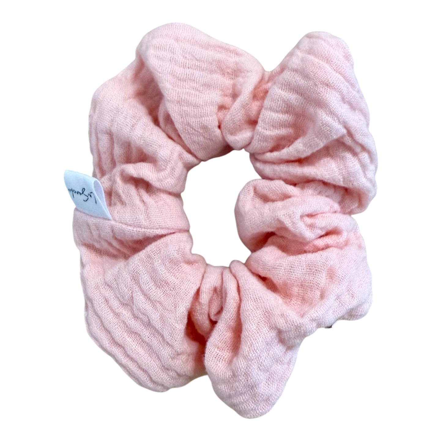 Scrunchie in Mussola Rosa Cipria
