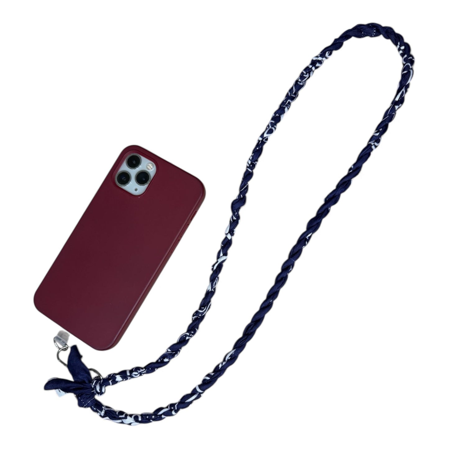 Cordino porta-cellulari in tessuto bandana