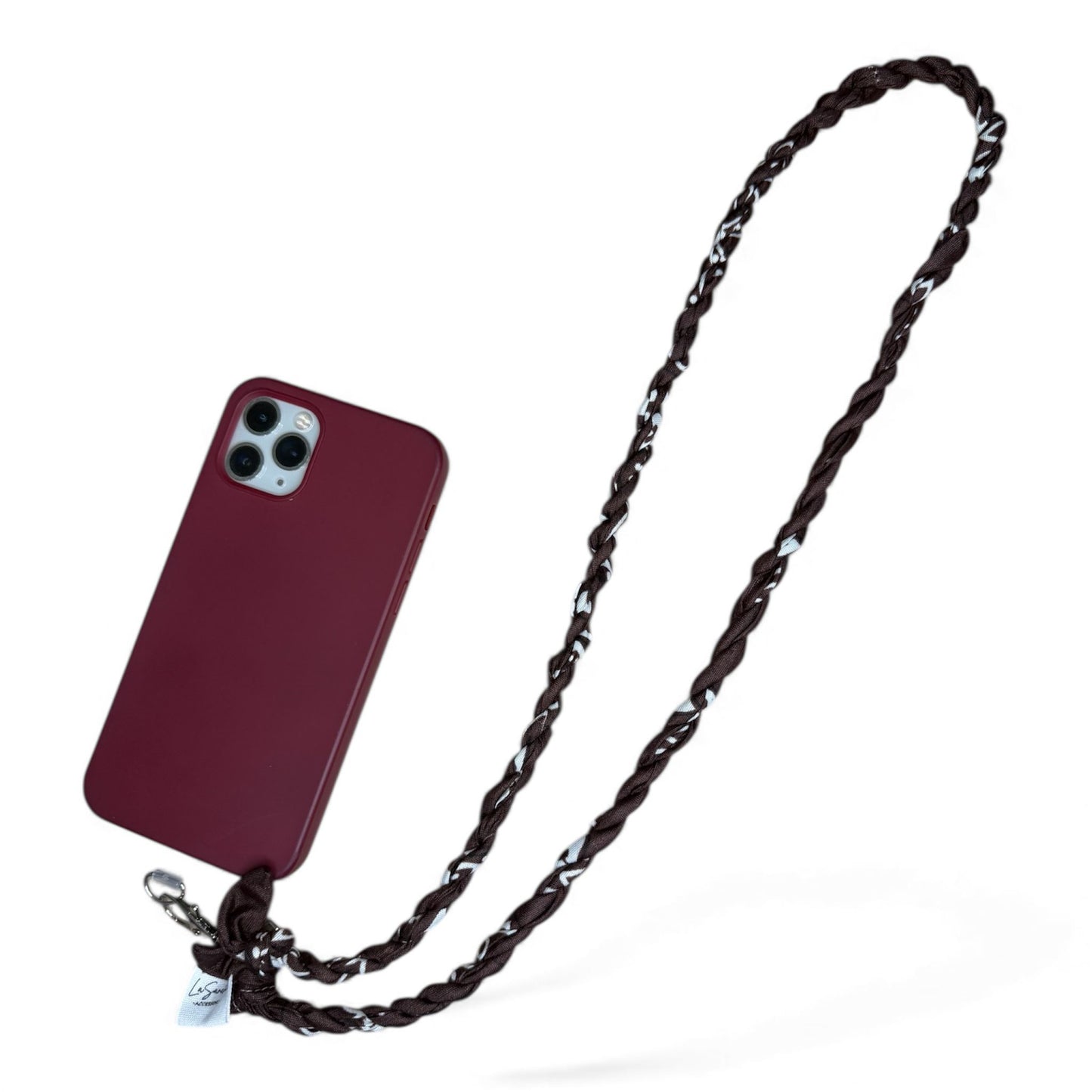 Cordino porta-cellulari in tessuto bandana