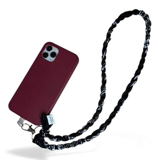 Cordino porta-cellulari in tessuto bandana