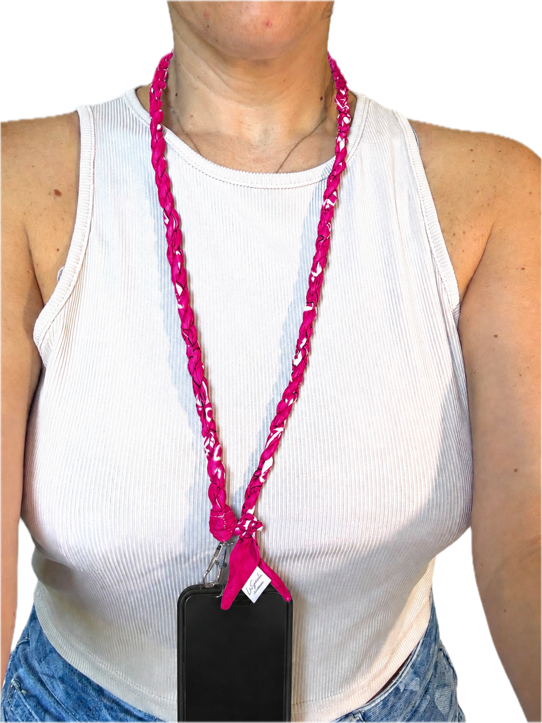 Portacellulare Bandana – Tracolla intrecciata fatta a mano