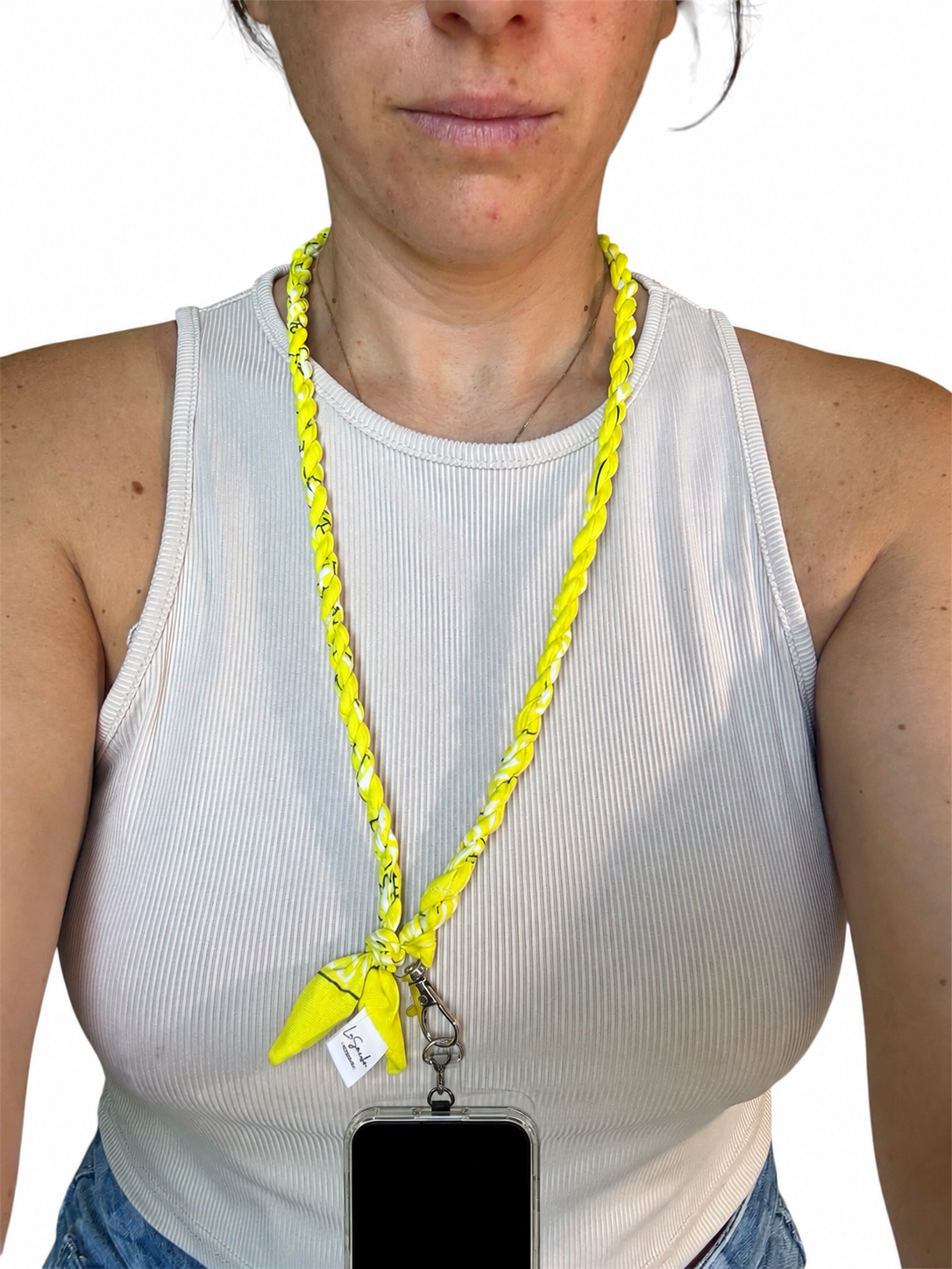 Portacellulare Bandana – Tracolla intrecciata fatta a mano